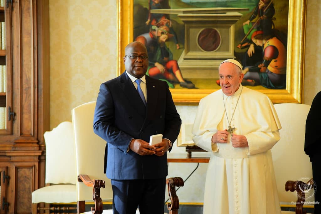 Rencontre chaleureuse entre le pape et le président de RD-Congo Ph crédit