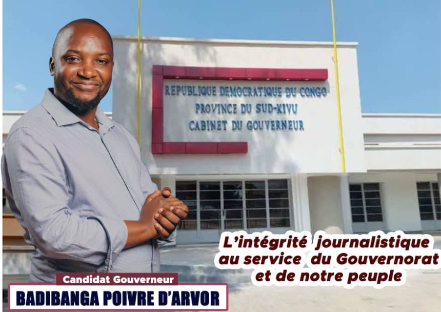 candidat Gouverneur, Badibanga Poivre d'Arvor, journaliste